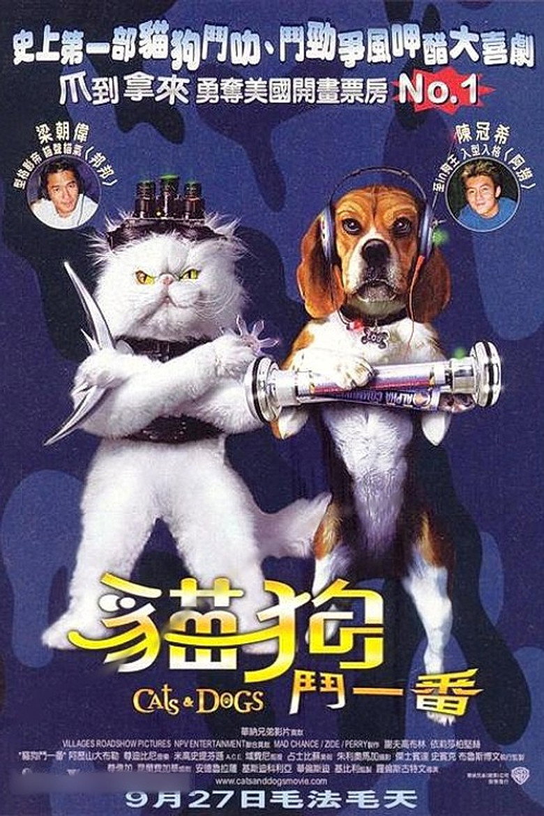 猫狗大战1-2 Cats & Dogs 2001 劳伦斯·哥特曼 杰夫·高布伦 伊丽莎白·帕金斯电影高清完整版下载