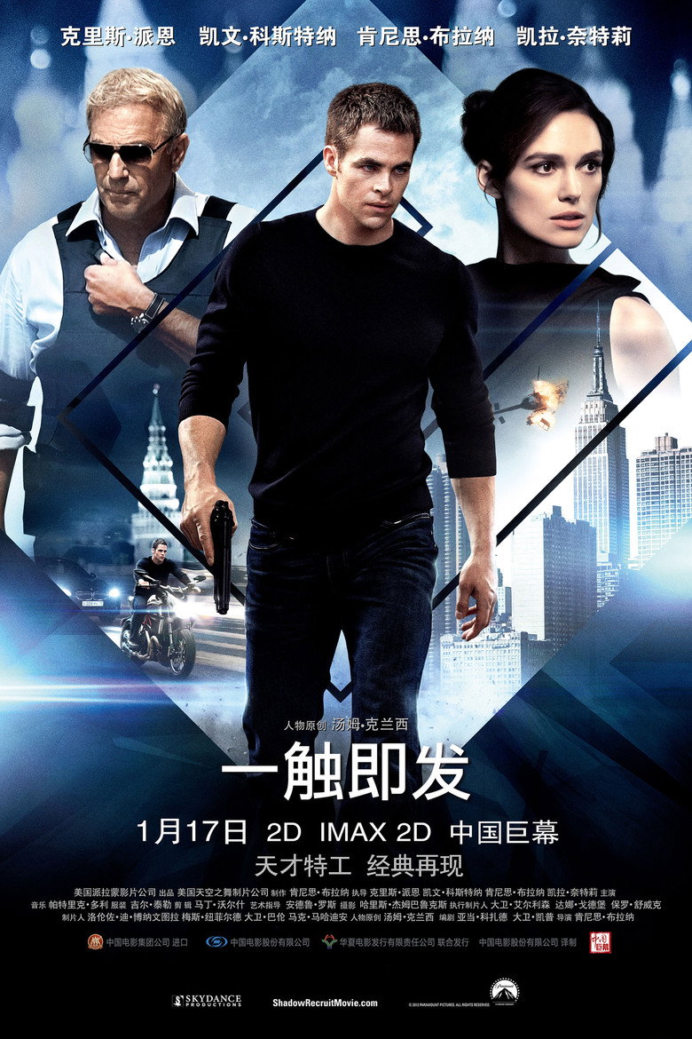 一触即发 Jack Ryan: Shadow Recruit 2014 克里斯·派恩 谍战动作电影高清完整版下载