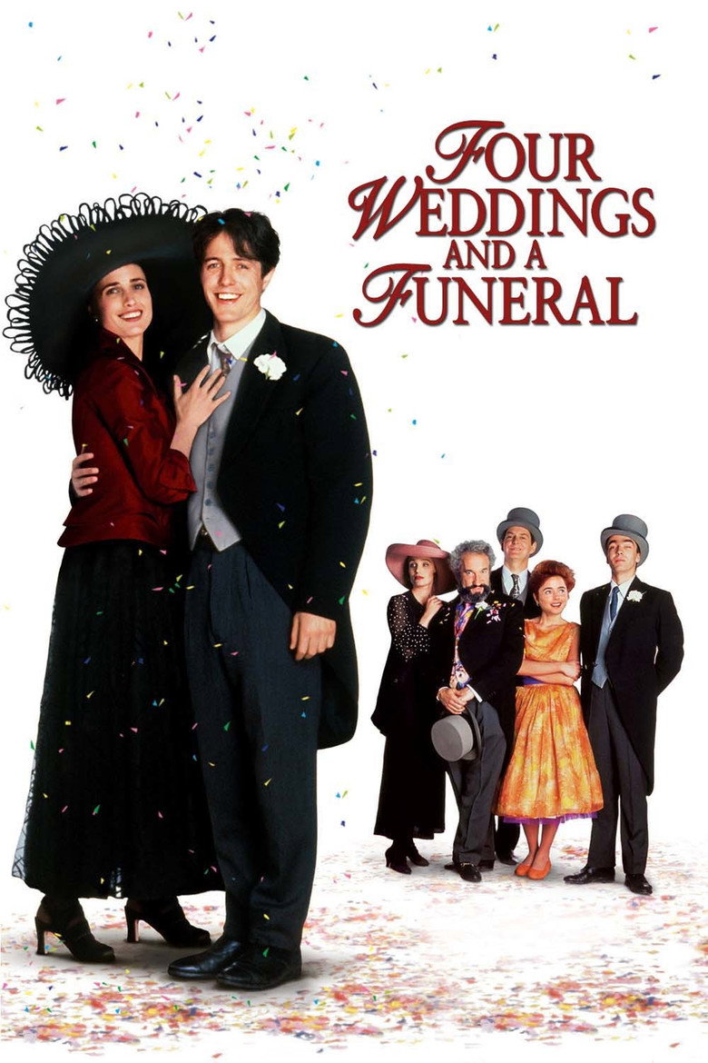 四个婚礼和一个葬礼 Four Weddings and a Funeral 1994 迈克·内威尔 休·格兰特 安迪·麦克道尔电影高清完整版下载